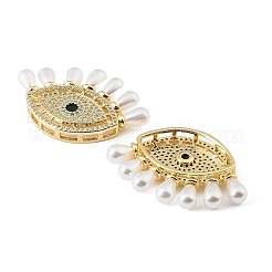 Brass Micro Pave Colorful Cubic Zirconia Beads&nbsp;CU-CBA9CBD-15G