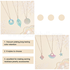 PVD Vacuum Plating 201 Stainless Steel Filigree Pendants&nbsp;STAS-UN0012-49