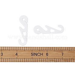 調整可能なプラスチック製のマウスカバーフック耳コード  ホワイト  53x15mm&nbsp;AJEW-TA0017-04