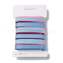 18 Yards 6 Styles Polyester Ribbon&nbsp;SRIB-Q022-C04