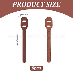 6Pcs Cowhide Zipper Puller Head&nbsp;PURS-WR0001-33