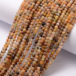 Natural Agate Bead Strands&nbsp;G-K146-51-3mm