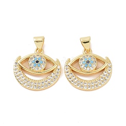 Brass Micro Pave Cubic Zirconia Pendants&nbsp;ZIRC-P106-58G