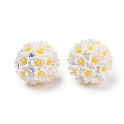 Handmade Luminous Polymer Clay Rhinestone Fancy Beads&nbsp;CLAY-H003-04C