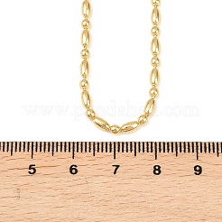 2.2mm真鍮ボールチェーンネックレス（男女兼用）  18KGP本金メッキ  17.80インチ（45.2cm）&nbsp;NJEW-L012-06G
