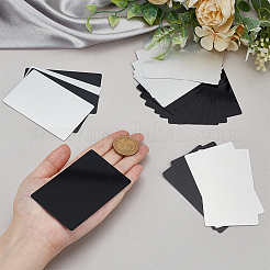 100 Sheets 2 Colors Aluminium Blank Name Cards&nbsp;DIY-WR0003-56