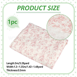 綿織物  服装アクセサリー  ショッキングピンク  3000x1300~1350x0.5mm&nbsp;DIY-WH0504-985C