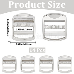 14Pcs Rectangle Alloy Buckles&nbsp;FIND-CY0002-02P
