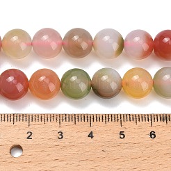 天然石瑪瑙ビーズ連売り  ラウンド  10.5mm  穴：0.8mm  約38個/連  15.16''（38.5センチメートル）&nbsp;G-F814-A02-10mm