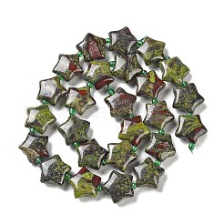 Natural Dragon Blood Jasper Beads Strands&nbsp;G-NH0005-011B