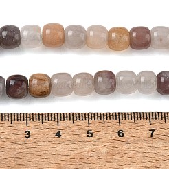 天然レピドライト紫雲母石ビーズの連  バレル  8x7mm  穴：1.4mm  約54個/連  14.96''（38センチメートル）&nbsp;GG-CBA9281-D02-7x8mm