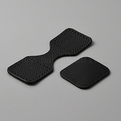 Pu レザー バケツ バッグ キットの diy の縫い付け  puレザーバッグボトム＆カバー付き  合金の留め金とバックル  針  スレッド  ブラック  17.7x28x0.2cm&nbsp;DIY-WH0308-306A