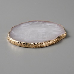 樹脂模造天然石風プレート  メイクアップ化粧品ネイルアートツール  雪  9.15~9.2x8~8.1x0.6cm&nbsp;MRMJ-WH0081-05