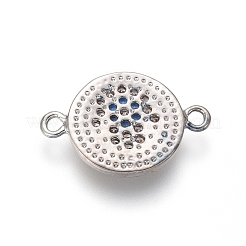 Brass Micro Pave Cubic Zirconia Links Connectors&nbsp;ZIRC-I032-36P