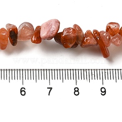 天然南赤瑪瑙チップビーズ連売り  5~8x5~8mm  穴：1mm  約31.5インチ&nbsp;G-M205-40