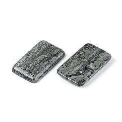 ナチュラルマップストーンペンダント  長方形チャーム  48x30x7~7.5mm  穴：1.8~2mm&nbsp;G-N361-04A