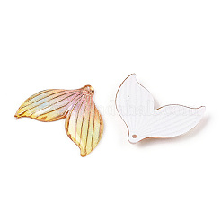 Printed Gradient Color Translucent Acrylic  Pendants&nbsp;OACR-T028-28B