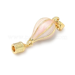 Brass Enamel Hot Air Balloon Pendants&nbsp;KK-H254-01G-01