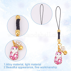 12Pcs 6 Styles Alloy Enmal Pendant Decorations&nbsp;HJEW-GO00018