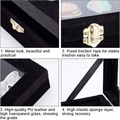 Wooden Presentation Boxes for Badge Storage and Display&nbsp;CON-WH0086-13