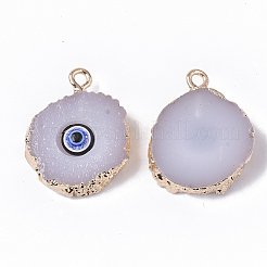 Druzy Resin Pendants&nbsp;X-RESI-S383-011D