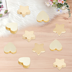 120Pcs 2 Styles Natural Maple Wood Beads&nbsp;WOOD-SC0002-28