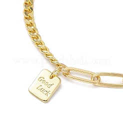 Brass Charm Bracelets&nbsp;BJEW-JB10392-03