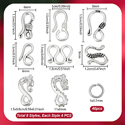 Alloy S-Hook Clasps&nbsp;FIND-PH0061-77