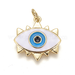 Brass Enamel Pendants&nbsp;KK-L185-05G