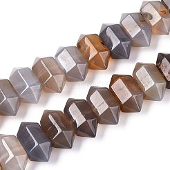 Natural Grey Agate Beads Strands&nbsp;G-T142-56