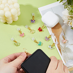 10Pcs 10 Colors PVC Mobile Dustproof Plugs&nbsp;HJEW-WH00166