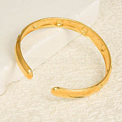 304 Stainless Steel Evil Eye Cuff Bangles for Women&nbsp;MB1147-2