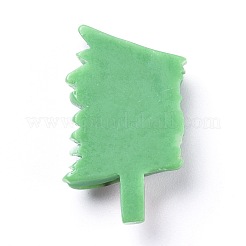 樹脂カボション  リーキ  グリーン  33x22x7mm&nbsp;RESI-Z002-02