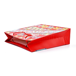誕生日のテーマ長方形の紙袋  ハンドル付き  ギフトバッグやショッピングバッグ用  誕生日をテーマにした模様  26x10x32cm&nbsp;CARB-E004-03B