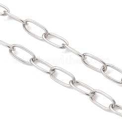 2.5MM 304 Stainless Steel Paperclip Chain Slider Bracelet Making&nbsp;AJEW-JB01557-02
