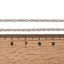1MM Brass Rope Chain Necklaces&nbsp;NJEW-L013-11P