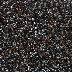 MIYUKIデリカビーズ  シリンダー  日本製シードビーズ  11/0  (db1775) トパーズ裏地付きアクア ab  1.3x1.6mm  穴：0.8mm  約2000PCS /ボトル  10 G /ボトル&nbsp;SEED-JP0008-DB1775