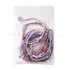 14Pcs 7 Colors Cotton Cord Bracelet Set for Men Women&nbsp;BJEW-FS00025-05
