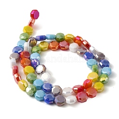 Electroplated Glass Beads Strands&nbsp;EGLA-A048-01A-01