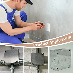 10Pcs Iron Electrical Box Cover Borad&nbsp;FIND-GA0007-89