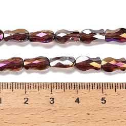 電気メッキガラスビーズセット  魚  ABカラー  多面カット  シエナ  10x6x4mm  穴：1.2mm  約70個/連  27.56''（70センチメートル）&nbsp;EGLA-P066-01A-AB13