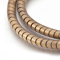 Electroplate Non-magnetic Synthetic Hematite Bead Strands&nbsp;G-I208-15F-D