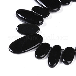Natural Black Gemstone Beads Strands&nbsp;G-Q164-A01-02