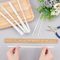 8セット4スタイルのABSプラスチックスクエアバーロッド  DIYサンドテーブル建築モデル作成用  透明  250x2~5x1~2mm  5個/セット  2セット/スタイル&nbsp;DIY-OC0008-29