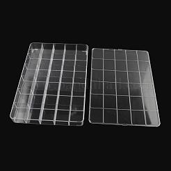 30コンパートメントは、プラスチックビーズ貯蔵容器を矩形  透明  24.2x35.5x4.1cm&nbsp;CON-Q025-03