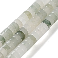天然天山翠珪岩ビーズ連  ディスク  ヒシビーズ  6x3mm  穴：0.8mm  約124個/連  15.08''（38.3センチメートル）&nbsp;G-M420-A03-01