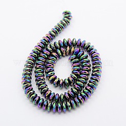 Grade A Electroplate Non-magnetic Synthetic Hematite Beads Strands&nbsp;G-N0014-8x3mm-05