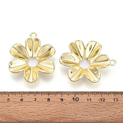 合金ペンダント  花のチャーム  ゴールドカラー  43.5x35.5x8mm  穴：2.5mm&nbsp;PALLOY-N185-05G