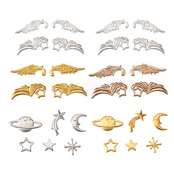 Zinc Alloy Cabochons & Links & Cabochon Enamel Settings&nbsp;PALLOY-TA0002-01