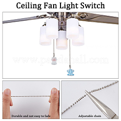 6Pcs Resin Charms Ceiling Fan Pull Chain Extenders&nbsp;HJEW-CP00054